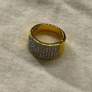Gold plated ring